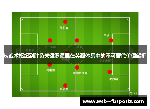 从战术枢纽到胜负关键罗德里在英超体系中的不可替代价值解析 从战术枢纽到胜负关键罗德里在英超体系中的不可替代价值解析